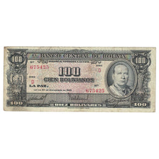Banknote, Bolivia, 100 Bolivianos, 1945, 1945-12-20, KM:147, VF(30-35)