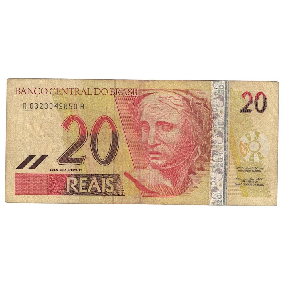 Billet, Brésil, 20 Reais, ND (02-  ), KM:250a, B+