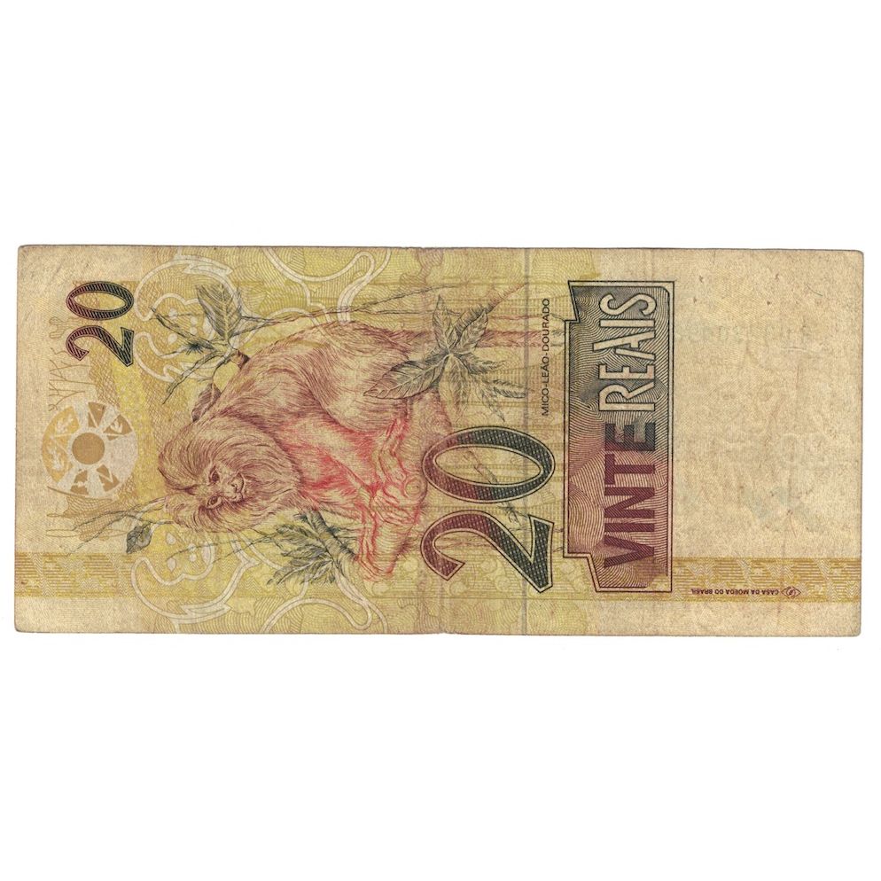Billet, Brésil, 20 Reais, ND (02-  ), KM:250a, B+