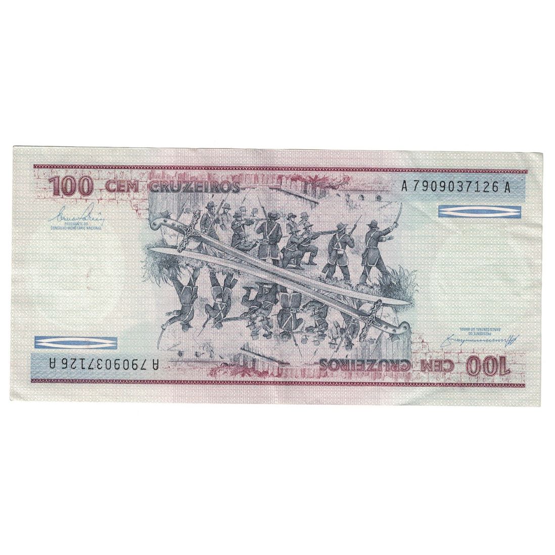 Banconote, Brasile, 100 Cruzeiros, 1984, KM:198b, BB+