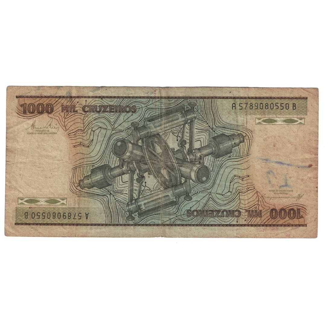 Biljet, Brazilië, 1000 Cruzeiros, 1978, KM:197a, B