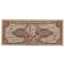 Banknote, Brazil, 20 Cruzeiros, Undated (1955-61), KM:160a, F(12-15)