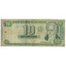 Billet, Nicaragua, 10 Cordobas, 2002, KM:191, B+