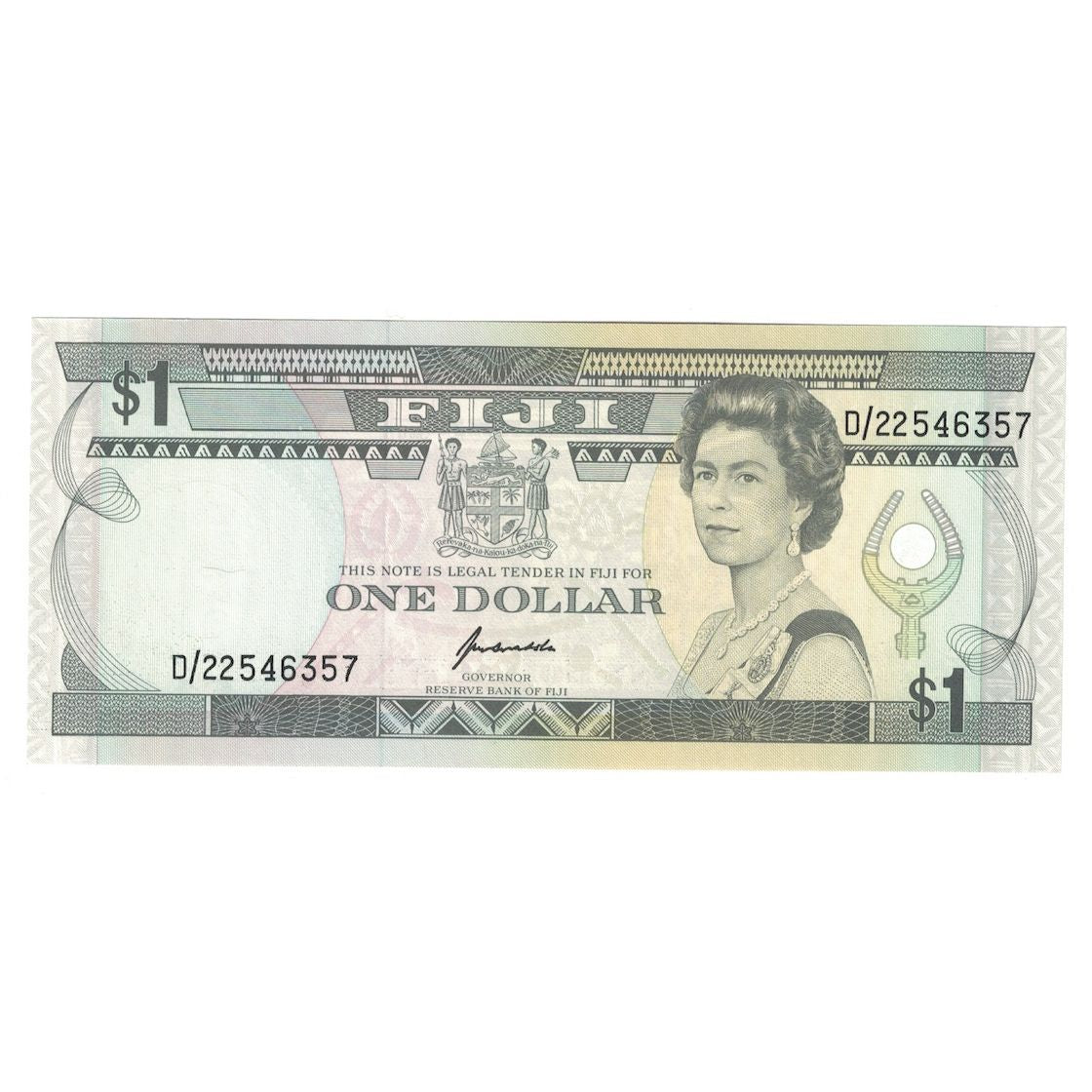 Banconote, Figi, 1 Dollar, Undated (1993), KM:89a, FDS