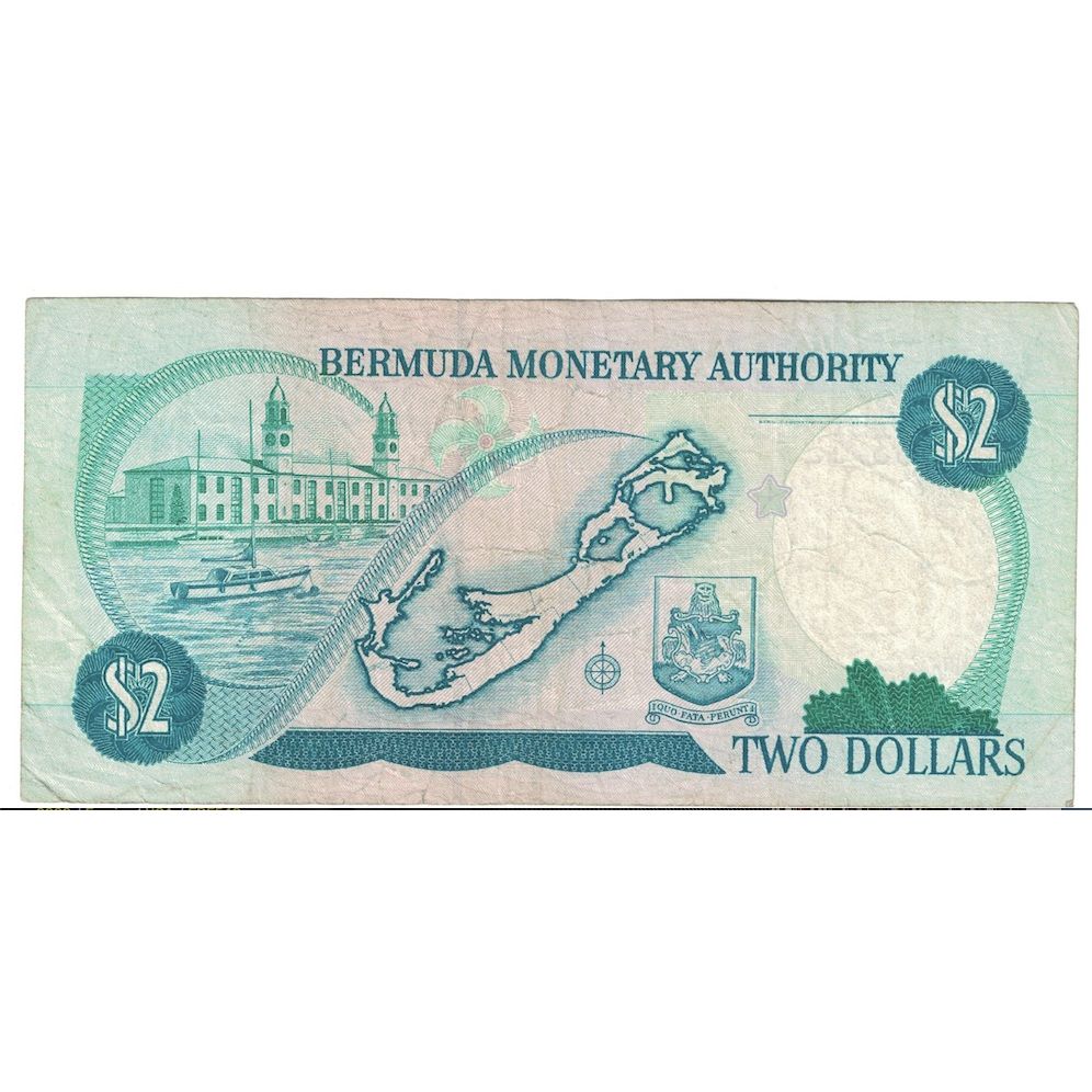 Banknote, Bermuda, 2 Dollars, 1997, 1997-06-06, KM:40Ab, VF(20-25)