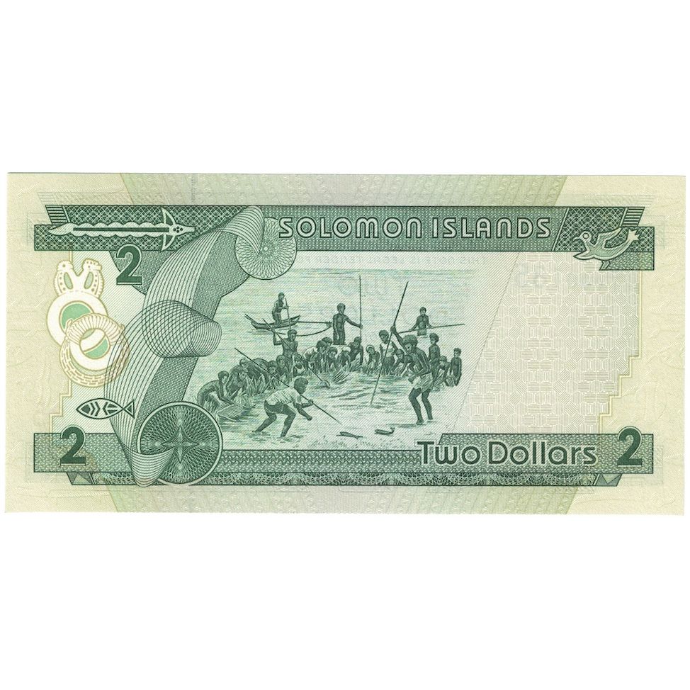 Billet, Îles Salomon, 2 Dollars, Undated (1997), KM:18, NEUF