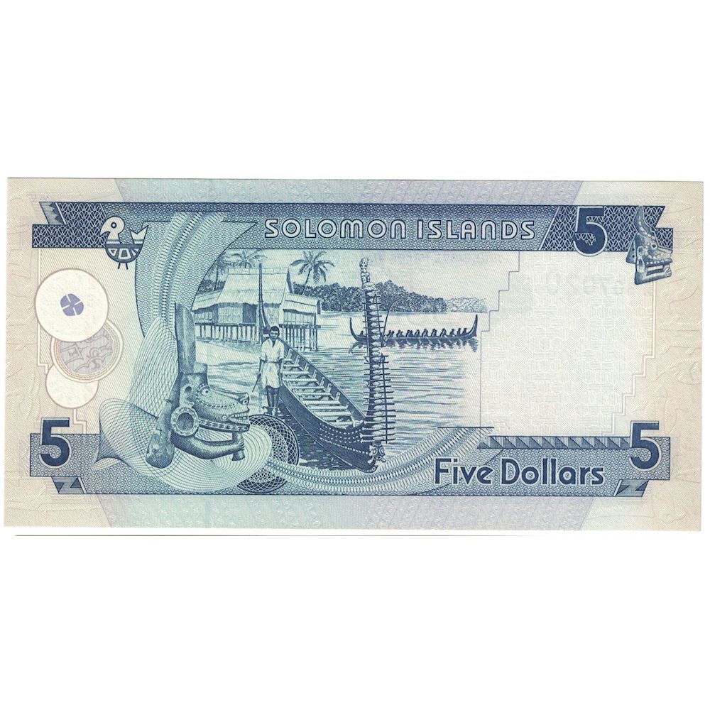 Banknote, Solomon Islands, 5 Dollars, Undated (1997), KM:19, UNC(65-70)