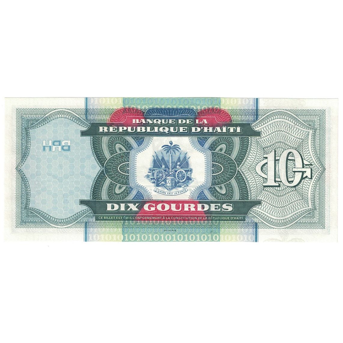 Banknot, Haiti, 10 Gourdes, 2000, KM:265a, UNC(65-70)