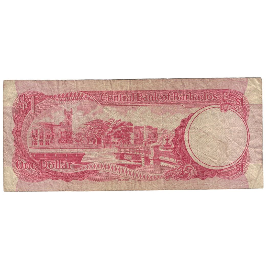 Billet, Barbados, 1 Dollar, Undated (1973), KM:29a, B+