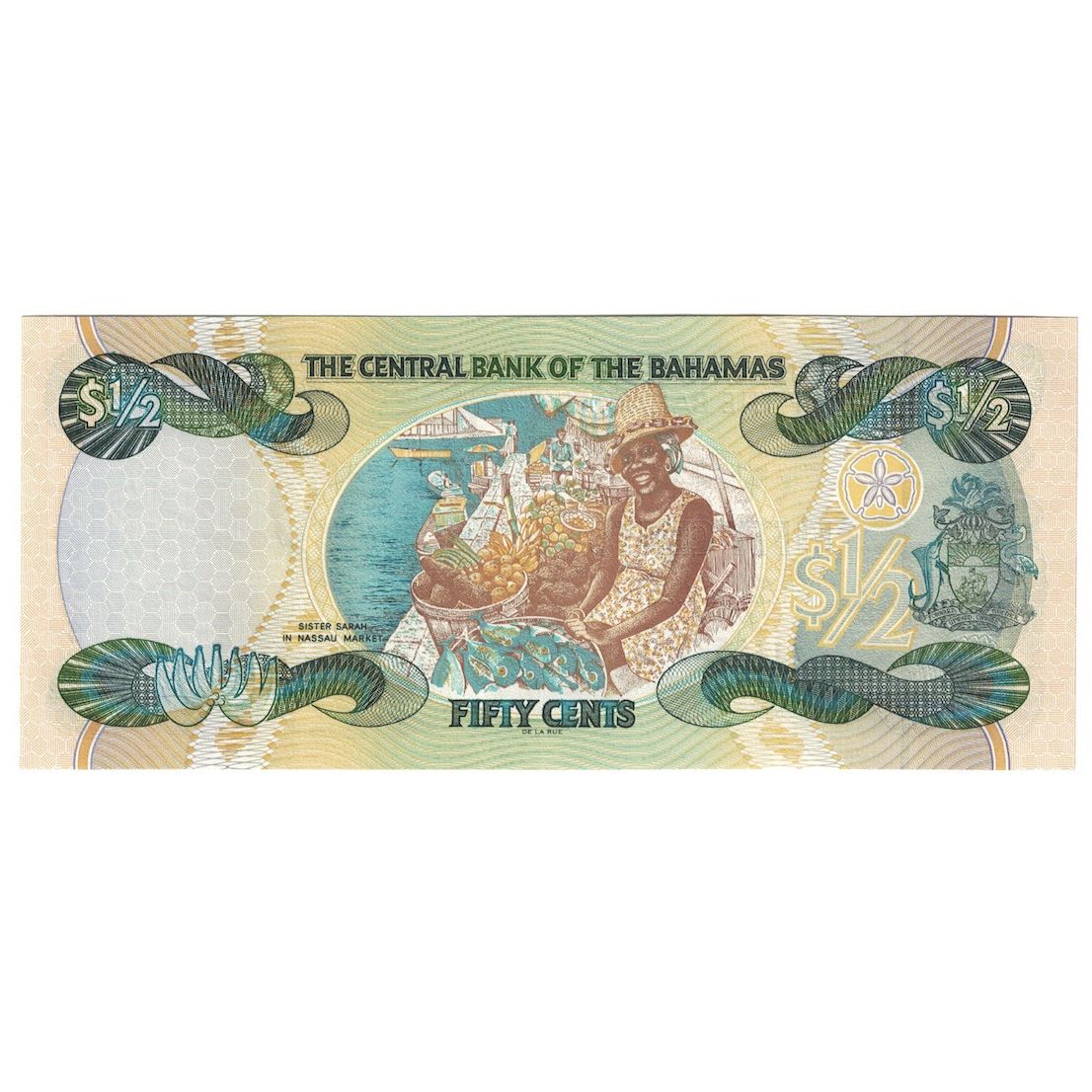 Banknote, Bahamas, 1/2 Dollar, 2001, KM:68, UNC(65-70)