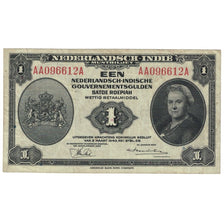 Banconote, INDIE OLANDESI, 1 Gulden, 1943, 1943-03-02, KM:111a, MB+