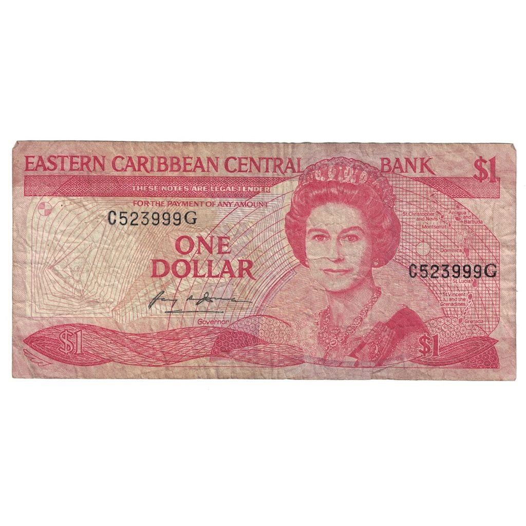 Billete, 1 Dollar, Undated (1985-88), Estados del Caribe Oriental , KM:17g, RC+