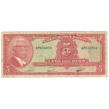 Banconote, Haiti, 5 Gourdes, 1980-82, KM:232, B+
