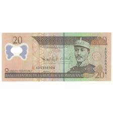 Nota, República Dominicana, 20 Pesos, 2009, KM:182a, UNC(65-70)