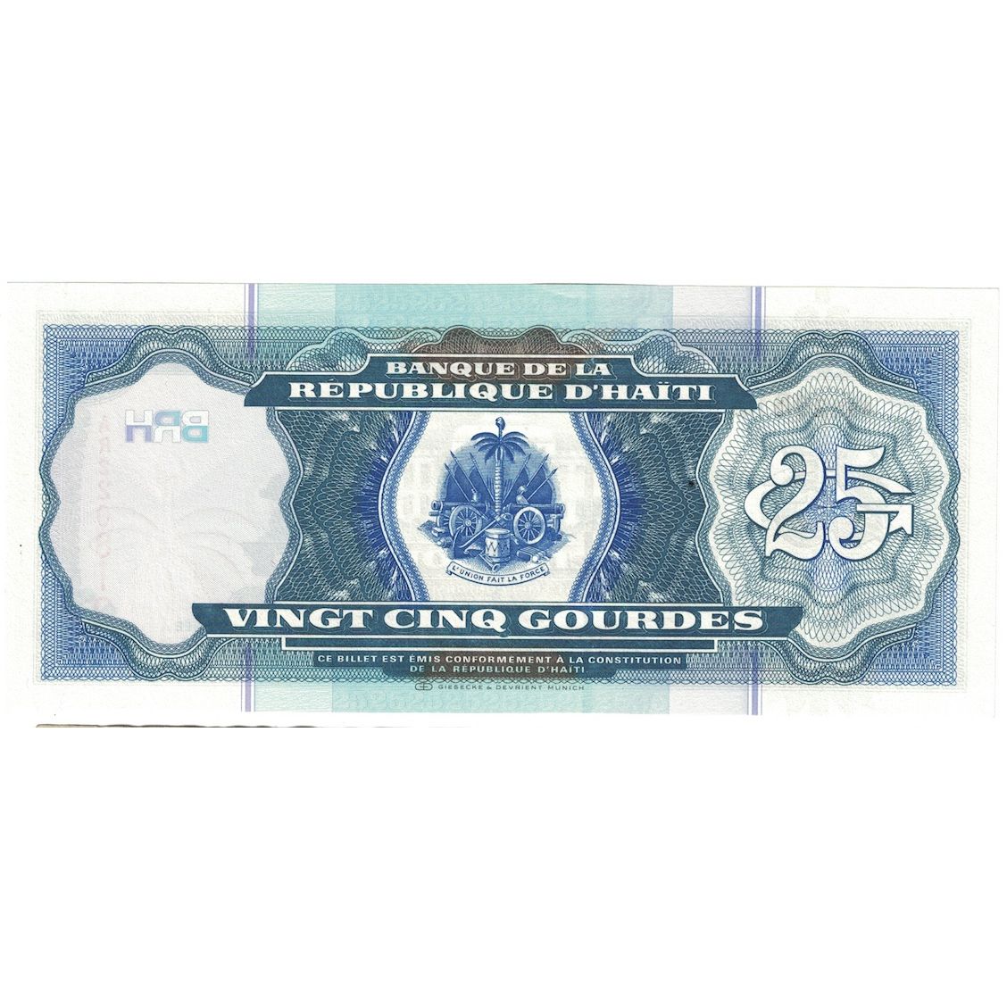 Geldschein, Haiti, 25 Gourdes, 2000, KM:266a, UNZ