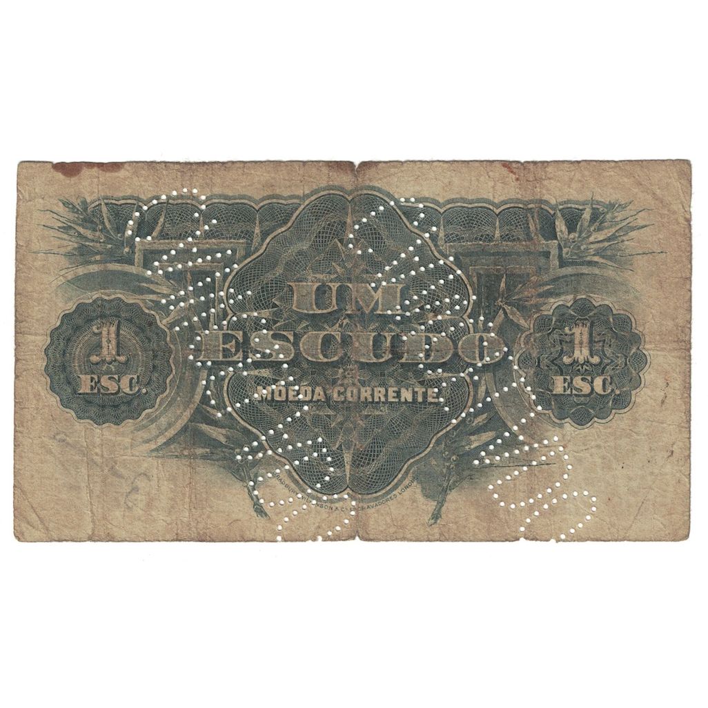 Billet, Mozambique, 1 Escudo, 1919, 1919-09-15, KM:R11a, B