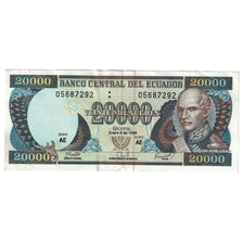 Nota, Equador, 20,000 Sucres, 1998, 1998-01-06, KM:129c, AU(50-53)