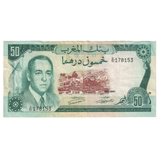 Banconote, Marocco, 50 Dirhams, 1970, KM:58a, BB