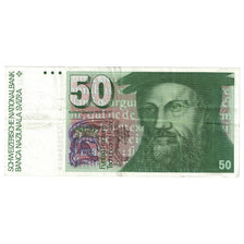 Banconote, Svizzera, 50 Franken, 1986, KM:56g, BB+