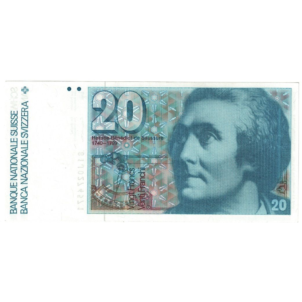 Banknote, Switzerland, 20 Franken, 1981, KM:55c, UNC(64)