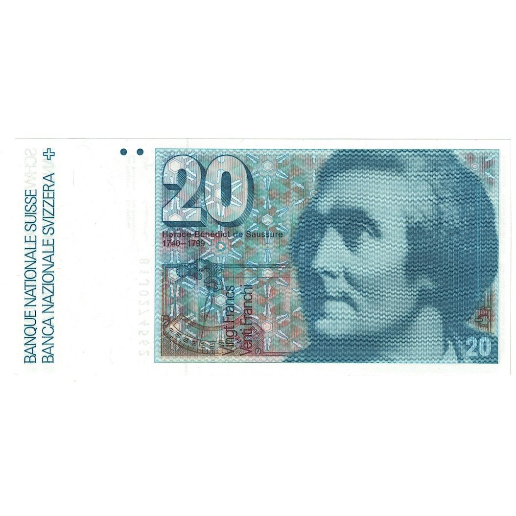 Billete, 20 Franken, 1981, Suiza, KM:55c, SC+