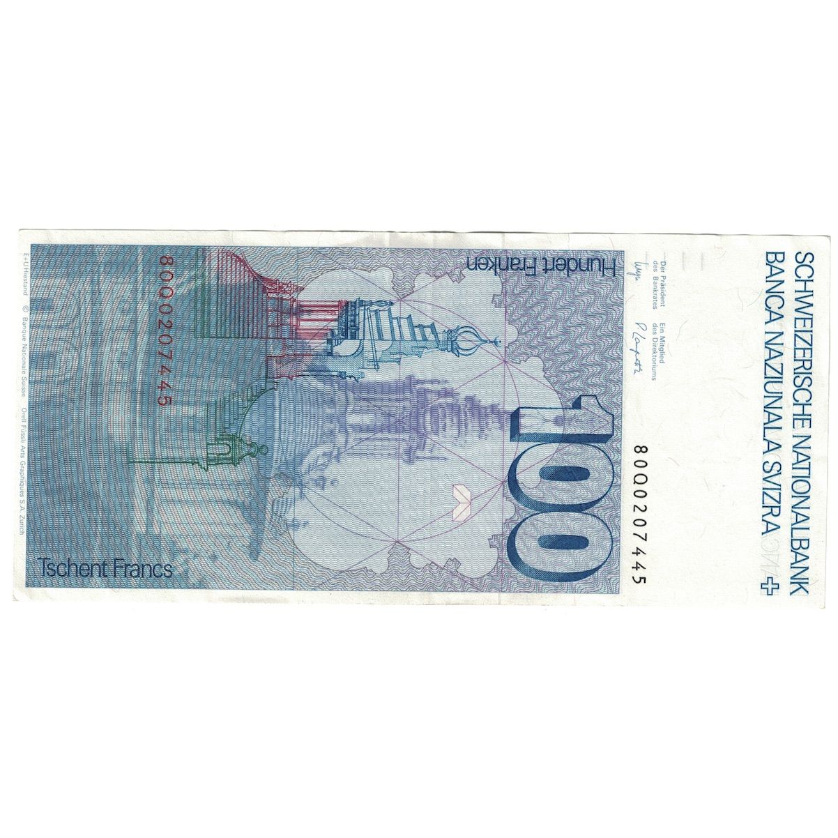 Billet, Suisse, 100 Franken, 1980, KM:57c, SUP