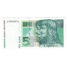 Biljet, Kroatië, 5 Kuna, 1993, 1993-10-31, KM:28a, SPL