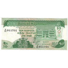 Geldschein, Mauritius, 10 Rupees, Undated (1985), KM:35b, UNZ-