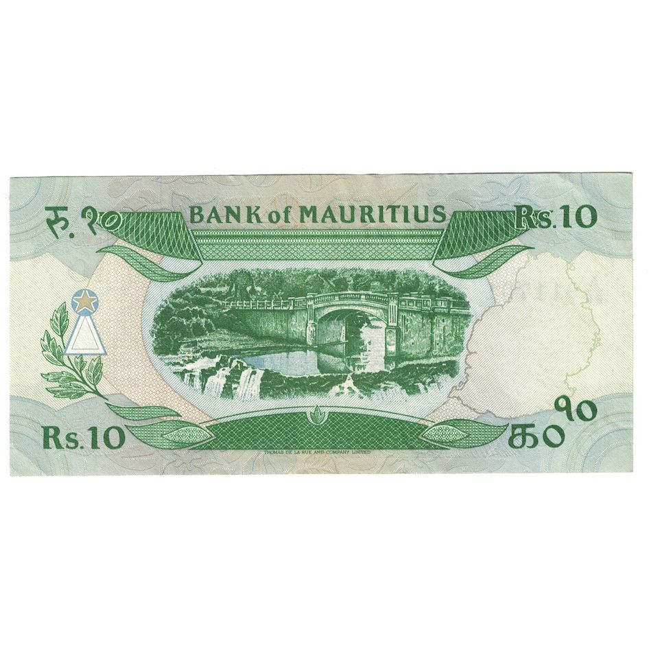 Geldschein, Mauritius, 10 Rupees, Undated (1985), KM:35b, UNZ-