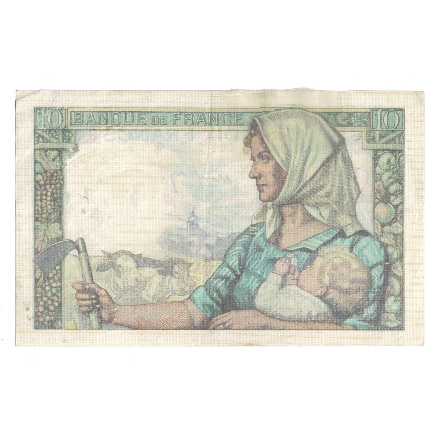 Francia, 10 Francs, Mineur, 1942, 1942-10-15, MBC, Fayette:8.4, KM:99d