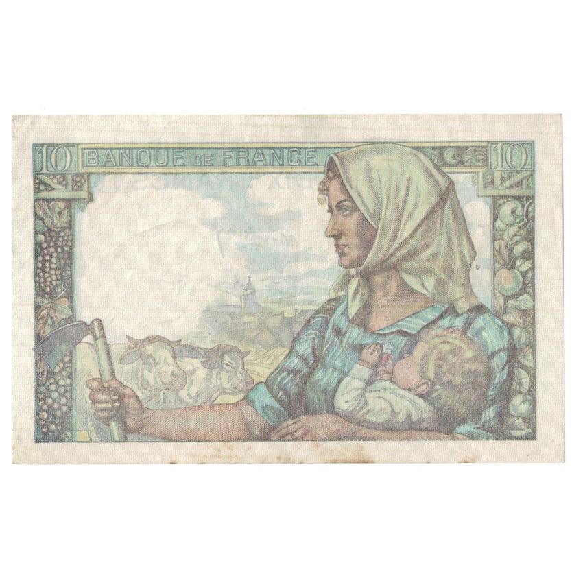 França, 10 Francs, Mineur, 1945, 1945-04-19, AU(50-53), Fayette:8.13, KM:99b