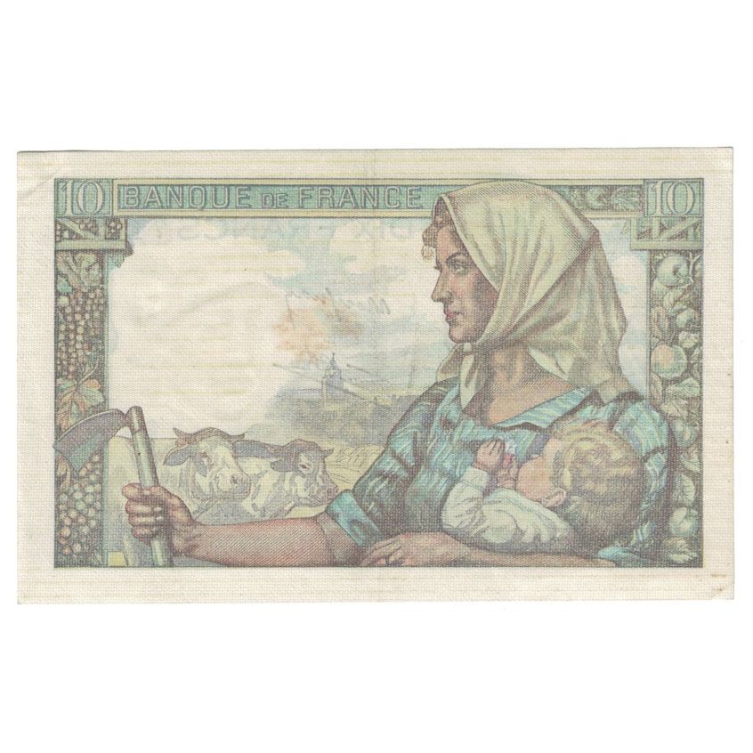 France, 10 Francs, Mineur, 1945, 1945-04-19, AU(55-58), Fayette:8.13, KM:99b