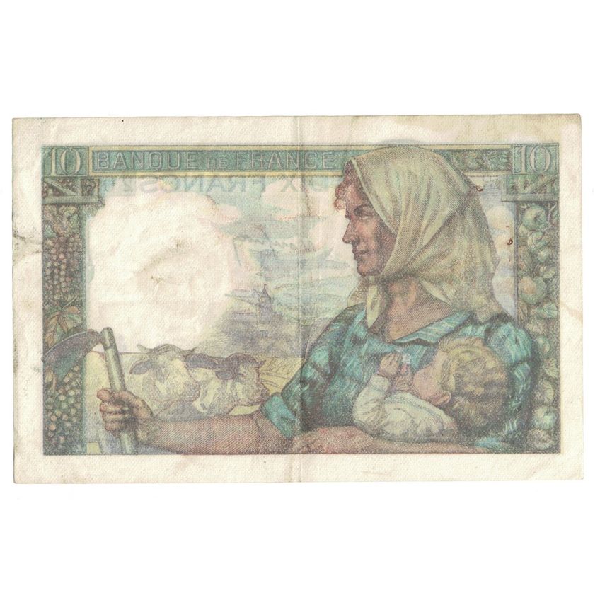 Francia, 10 Francs, Mineur, 1947, 1947-01-09, BC+, Fayette:8.17, KM:99e