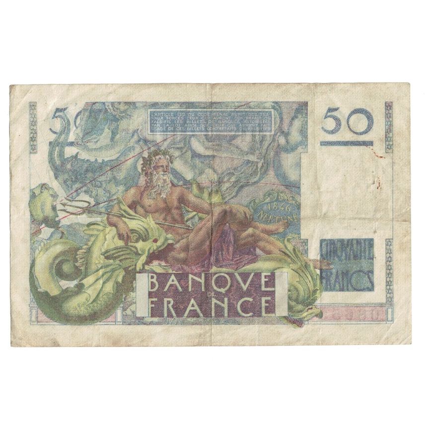 Francja, 50 Francs, Le Verrier, 1949, 1949-11-03, VF(30-35), Fayette:20.13