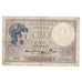 Francja, 5 Francs, Violet, 1940, 1940-12-05, VF(20-25), Fayette:4.16, KM:83