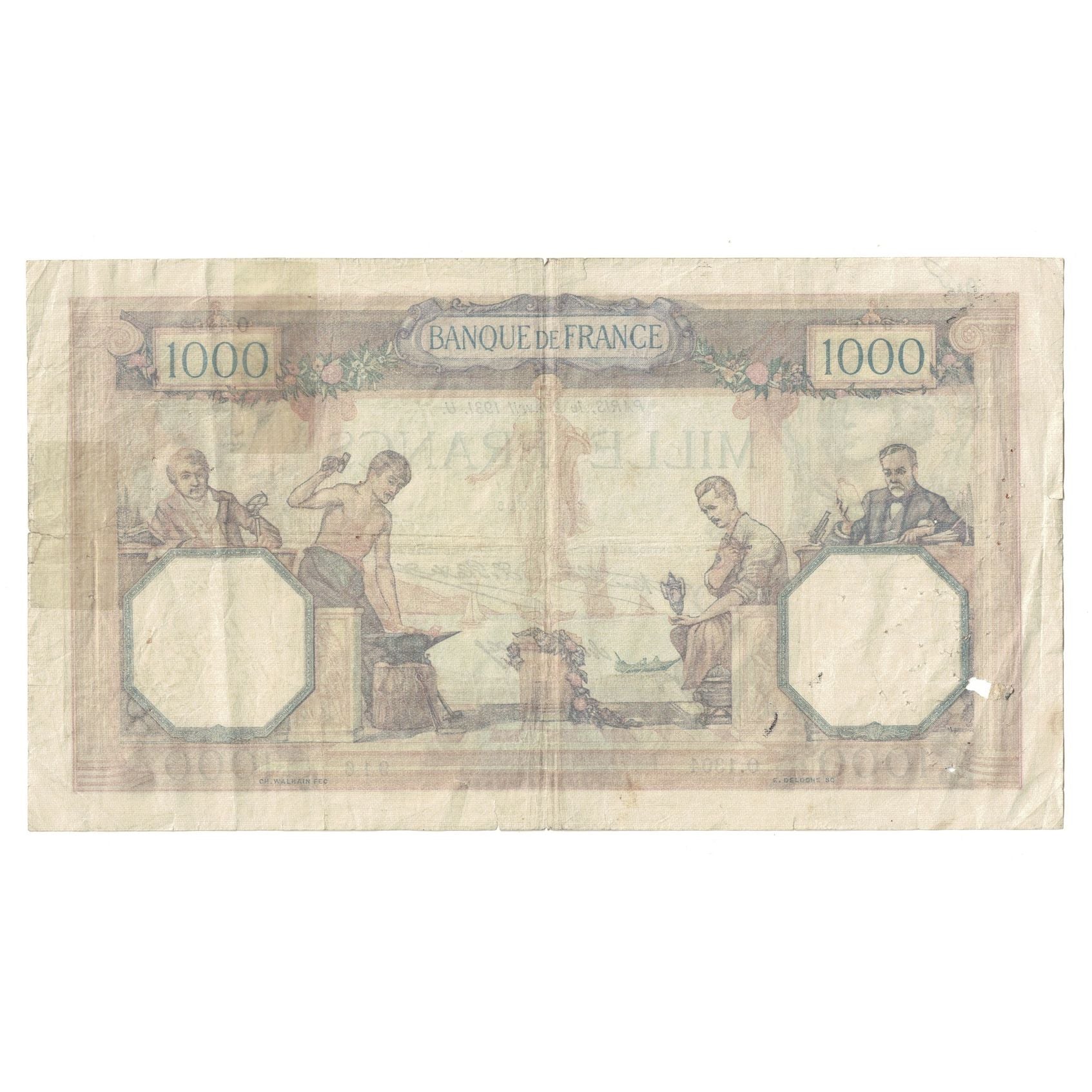 France, 1000 Francs, Cérès et Mercure, 1931, 1931-04-02, B+, Fayette:37.6