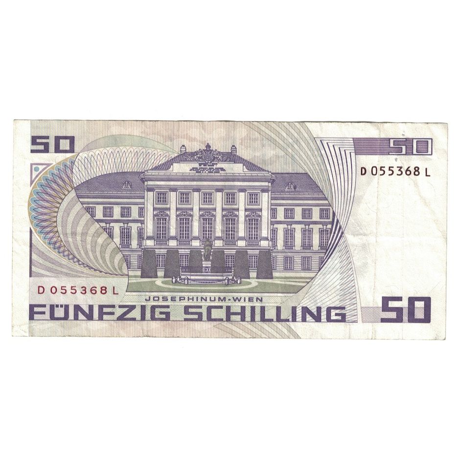Banconote, Austria, 50 Schilling, 1986, 1986-01-02, KM:149, MB+
