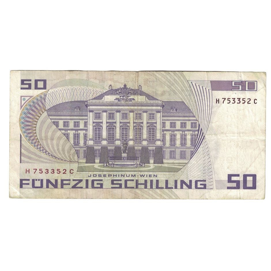 Banconote, Austria, 50 Schilling, 1986, 1986-01-02, KM:149, MB+
