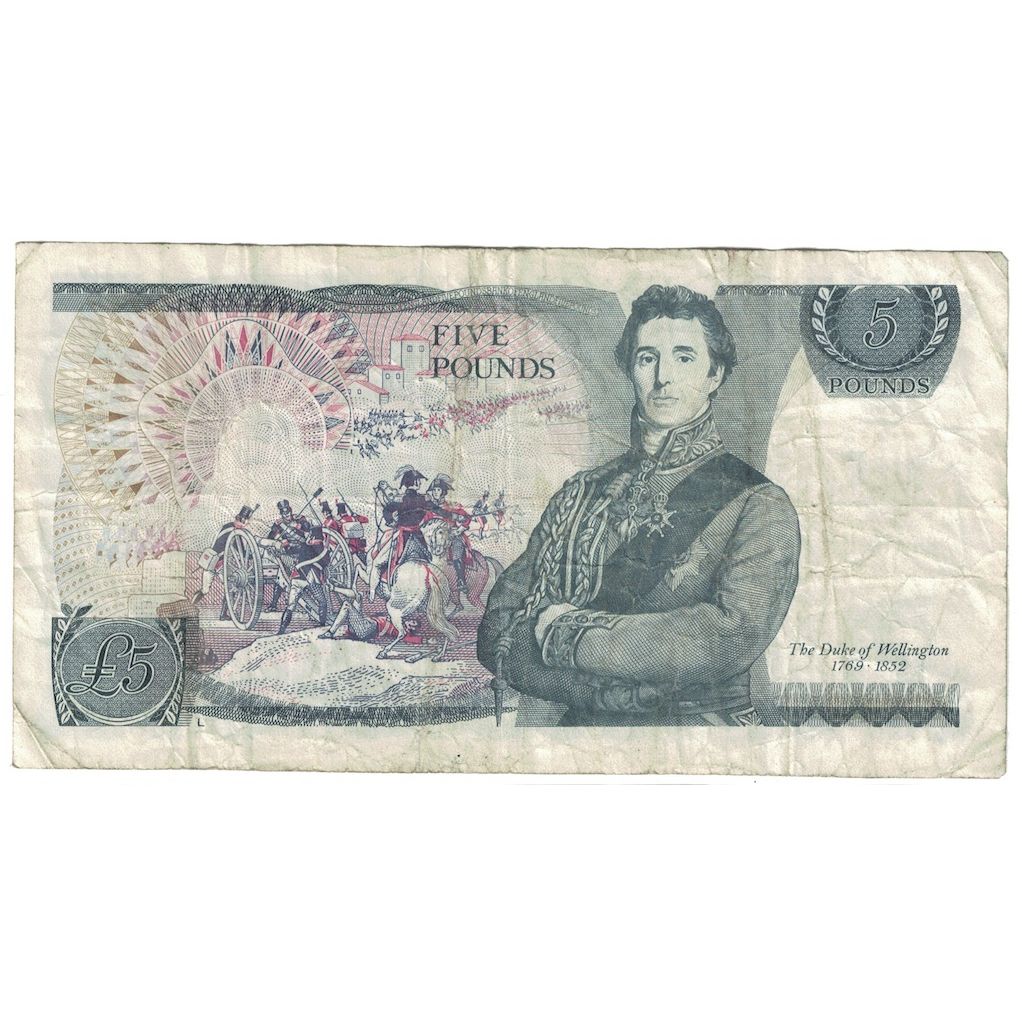 Billete, 5 Pounds, Undated (1971-91), Gran Bretaña, KM:378a, BC