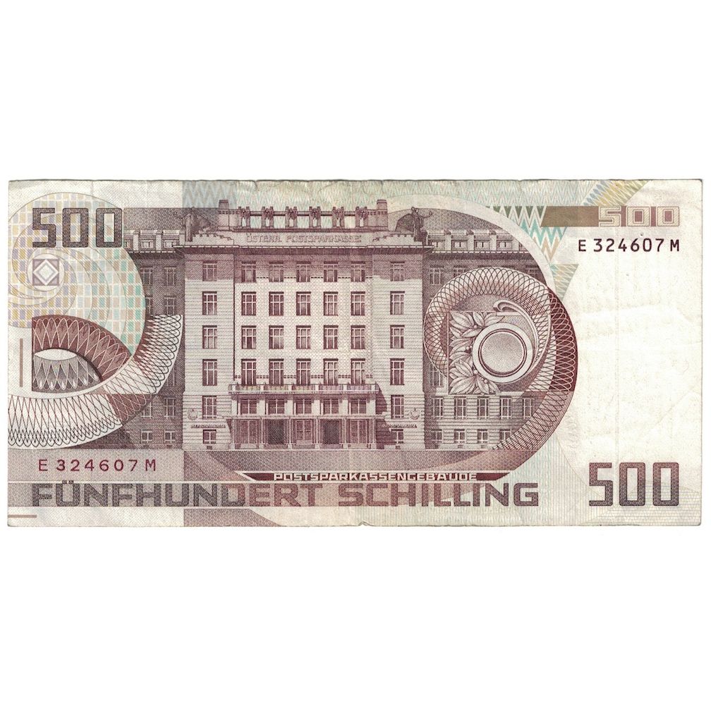 Banconote, Austria, 500 Schilling, 1985, 1985-07-01, KM:151, MB+