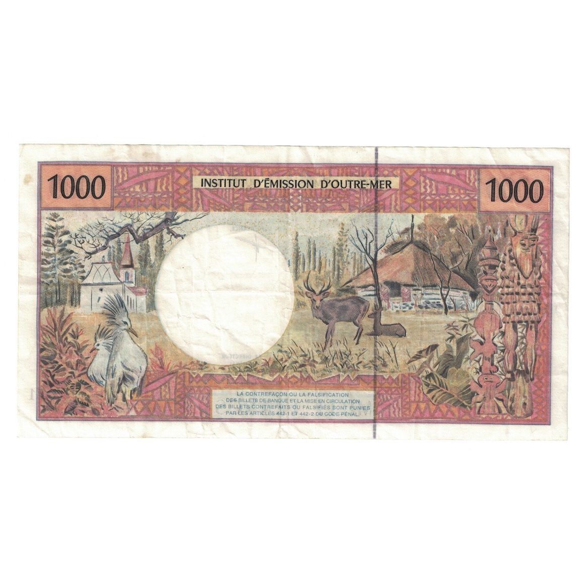 Billet, Tahiti, 1000 Francs, 1985, Fauté, KM:27d, TTB