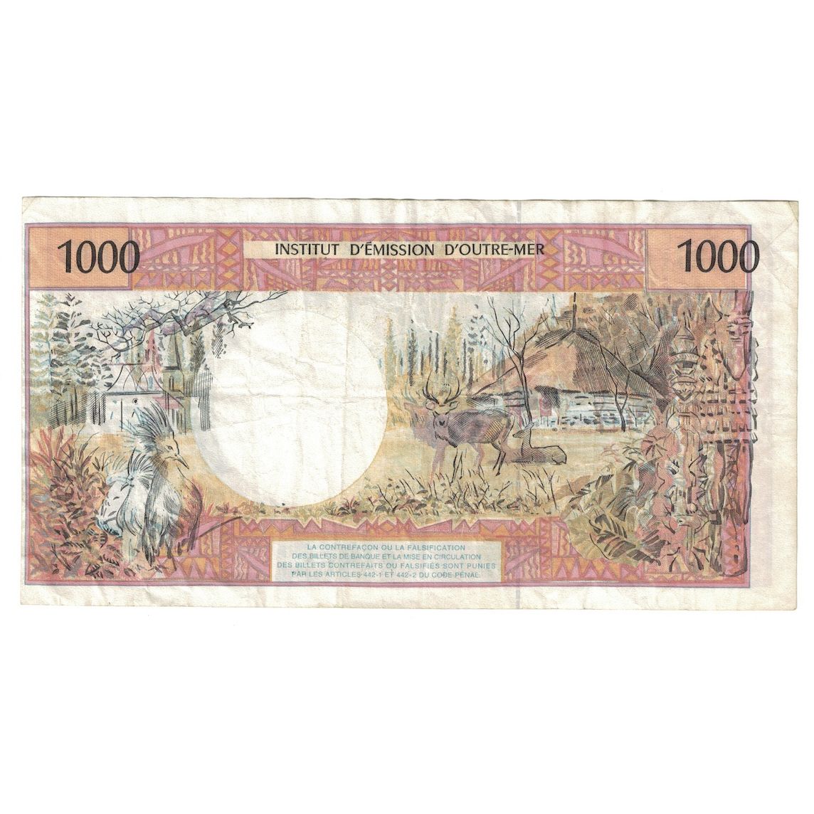 Banconote, Tahiti, 1000 Francs, 1971, Fauté, KM:27A, BB