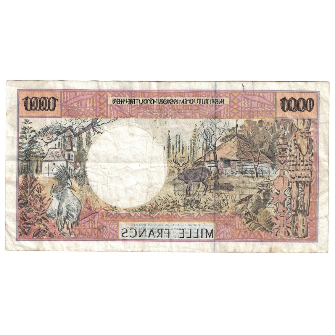 Banconote, Tahiti, 1000 Francs, 1971, Fauté, KM:27A, MB+