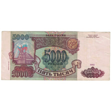 Billet, Russie, 5000 Rubles, 1993, KM:258a, TB