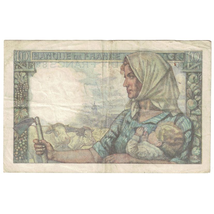 Frankrijk, 10 Francs, Mineur, 1947, 1947-10-30, TB, Fayette:8.18, KM:99f