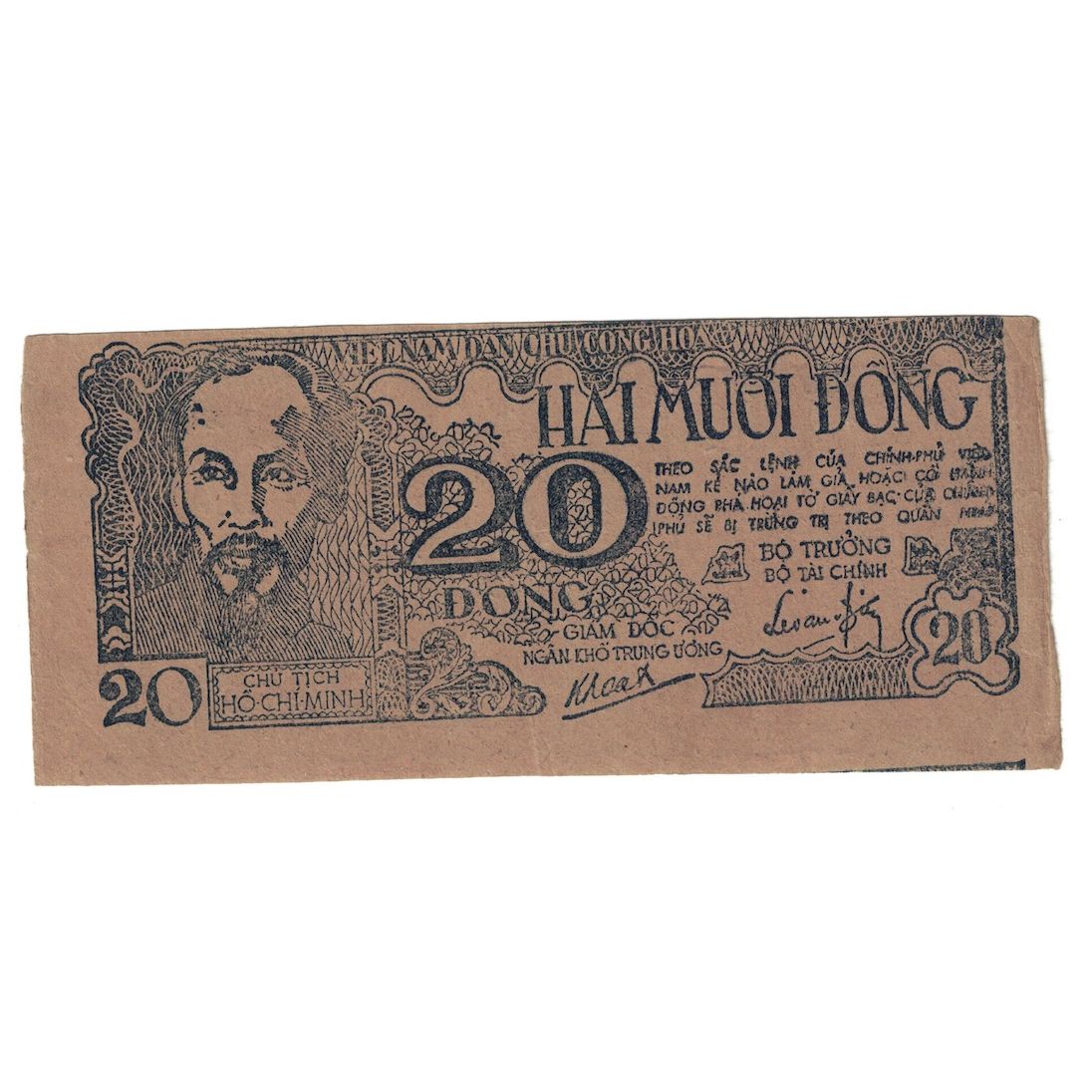 Banknote, Vietnam, 20 D<ox>ng, Undated (1948), KM:24a, UNC(60-62)