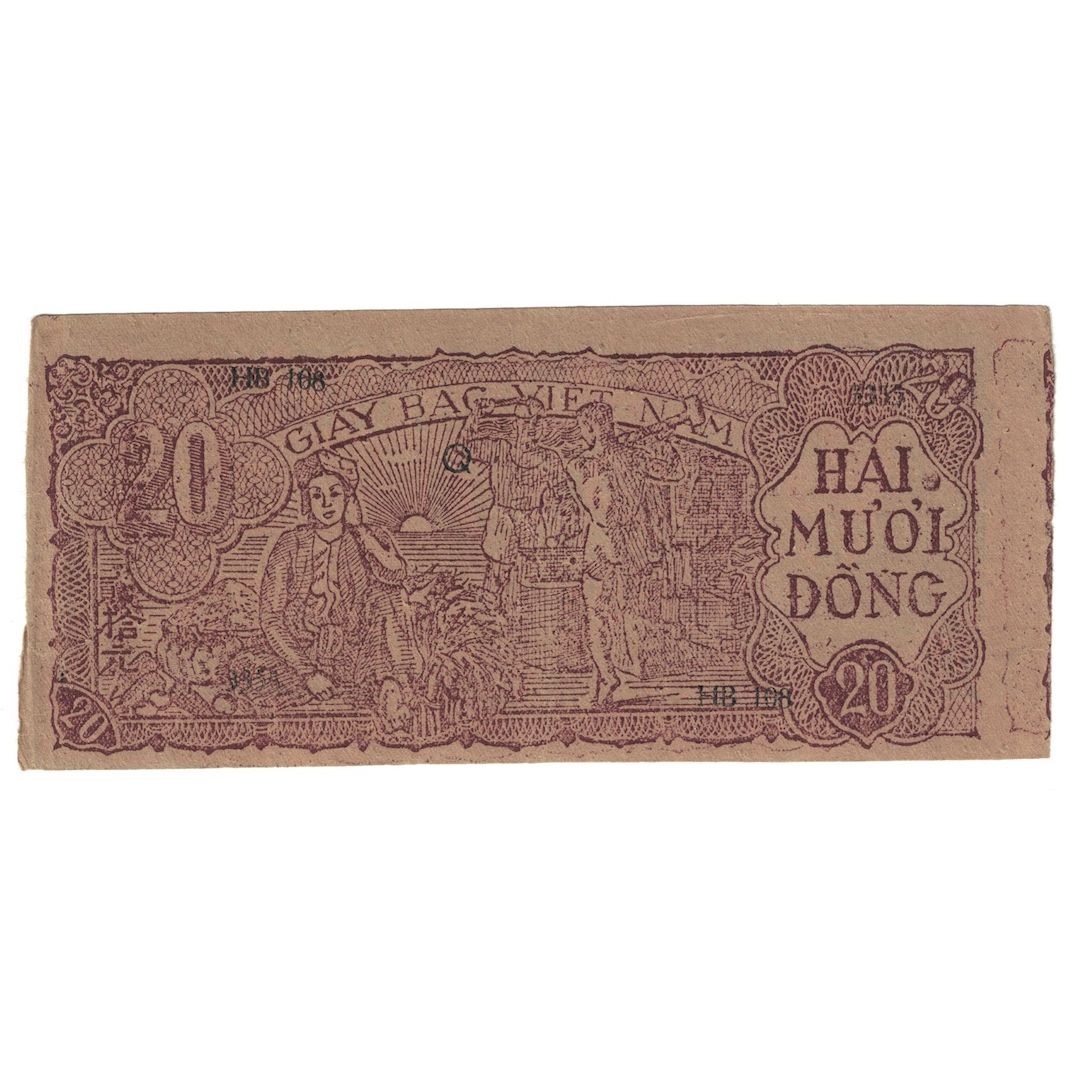 Banknote, Vietnam, 20 D<ox>ng, Undated (1948), KM:24a, UNC(60-62)