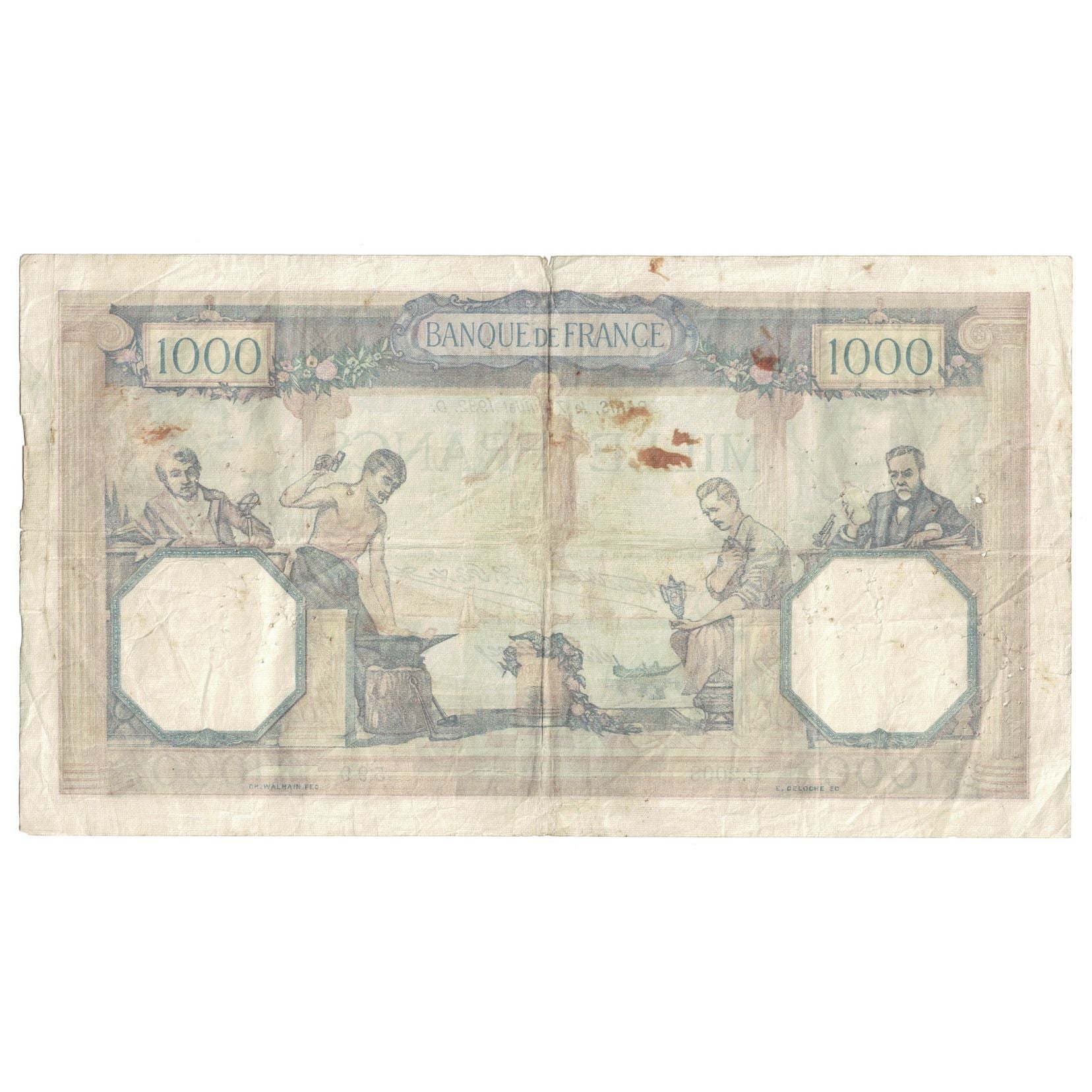 Francia, 1000 Francs, Cérès et Mercure, 1932, 1932-07-07, RC+, Fayette:37.7