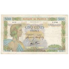 France, 500 Francs, La Paix, 1941, 1941-05-08, TB, Fayette:32.16, KM:95b