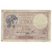 Francja, 5 Francs, Violet, 1939, 1939-10-05, VG(8-10), Fayette:4.11, KM:83